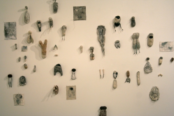 Jade Pegler Hide and Hair, 2013 Wool, alpaca fibre, paper, fabric, wire dimensions variable